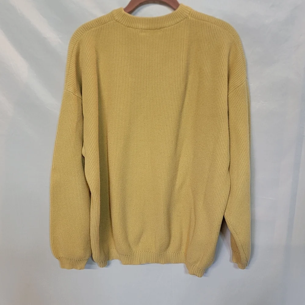 Izod Crewneck Sweater 100% Cottom in Maize Yellow